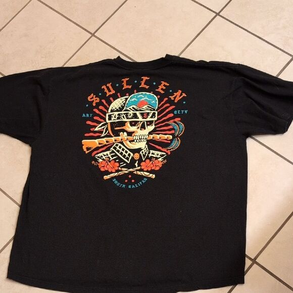 Lot Of 3 Sullen Art Collective Size 3XL Tees Black Red Blue - Picture 5 of 12